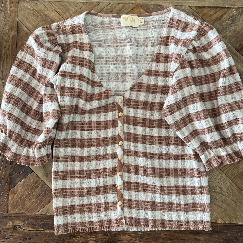 Nation LTD Laila snap corset blouse